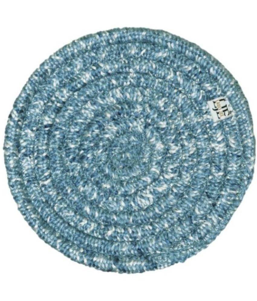 LADLI JEE - Blue Polyester 1 Seater Table Mats & Coasters ( Pack of 1 ) LADLI JEE - Blue Polyester 1 Seater Table Mats & Coasters ( Pack of 1 )