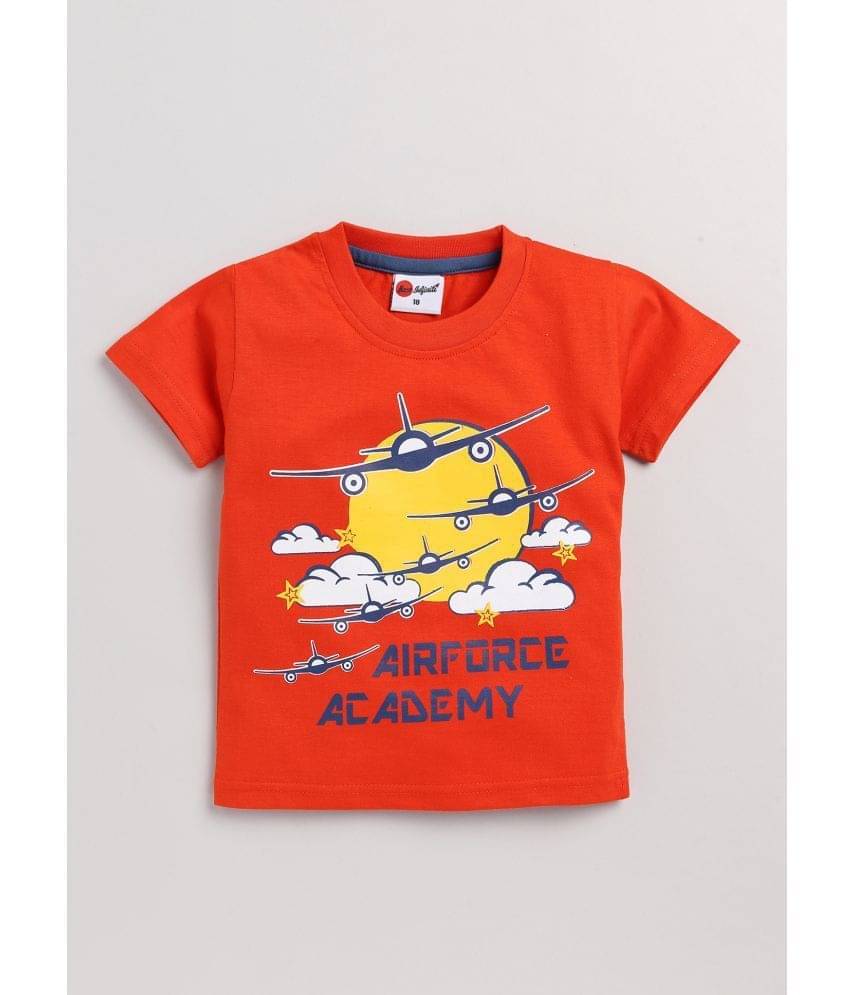     			Mars Infiniti Pack of 1 Boys Cotton Blend T-Shirt ( Orange )
