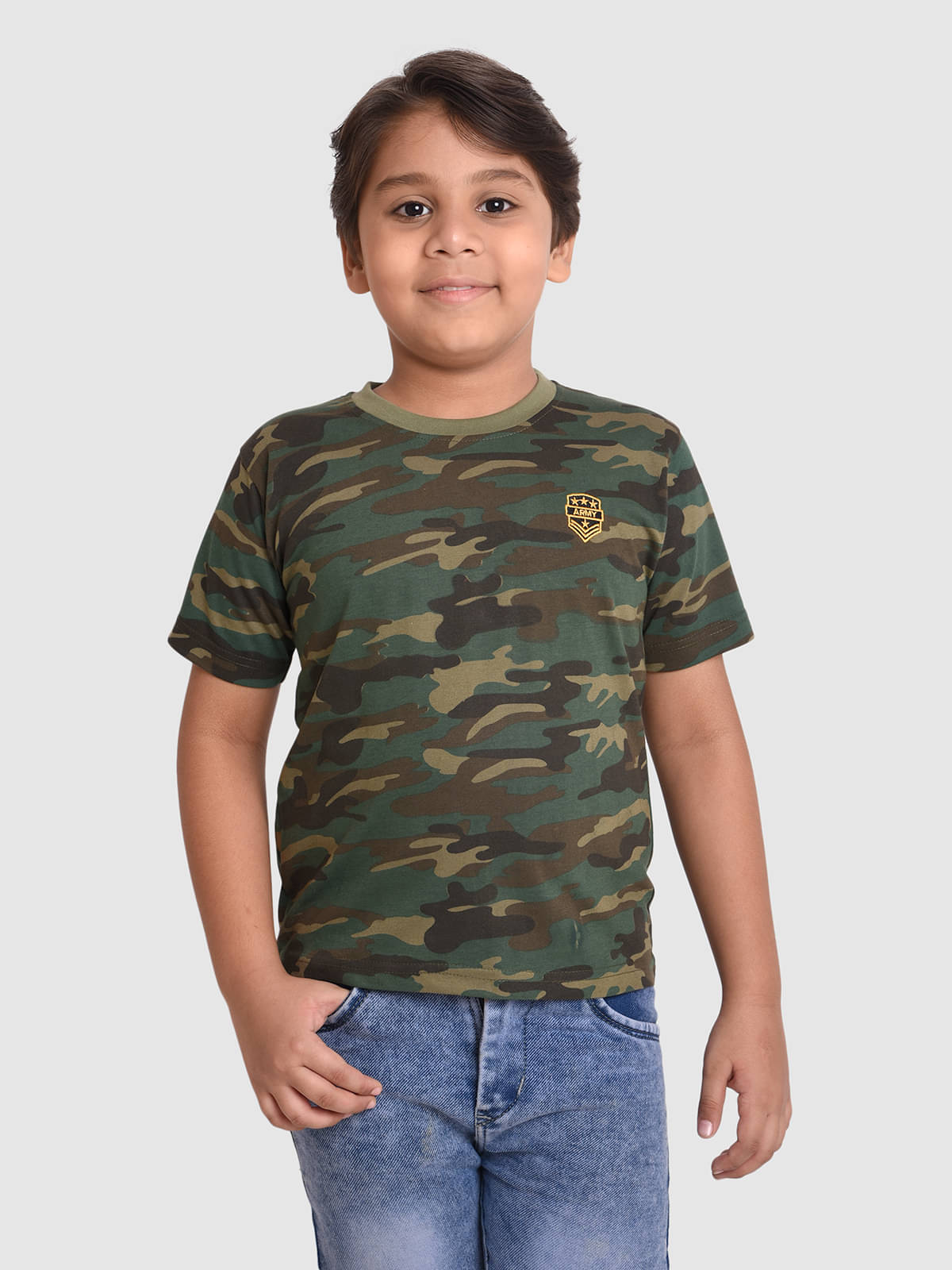     			Neo Garments Pack of 3 Boys Cotton Polo T-Shirt ( Dark Green )