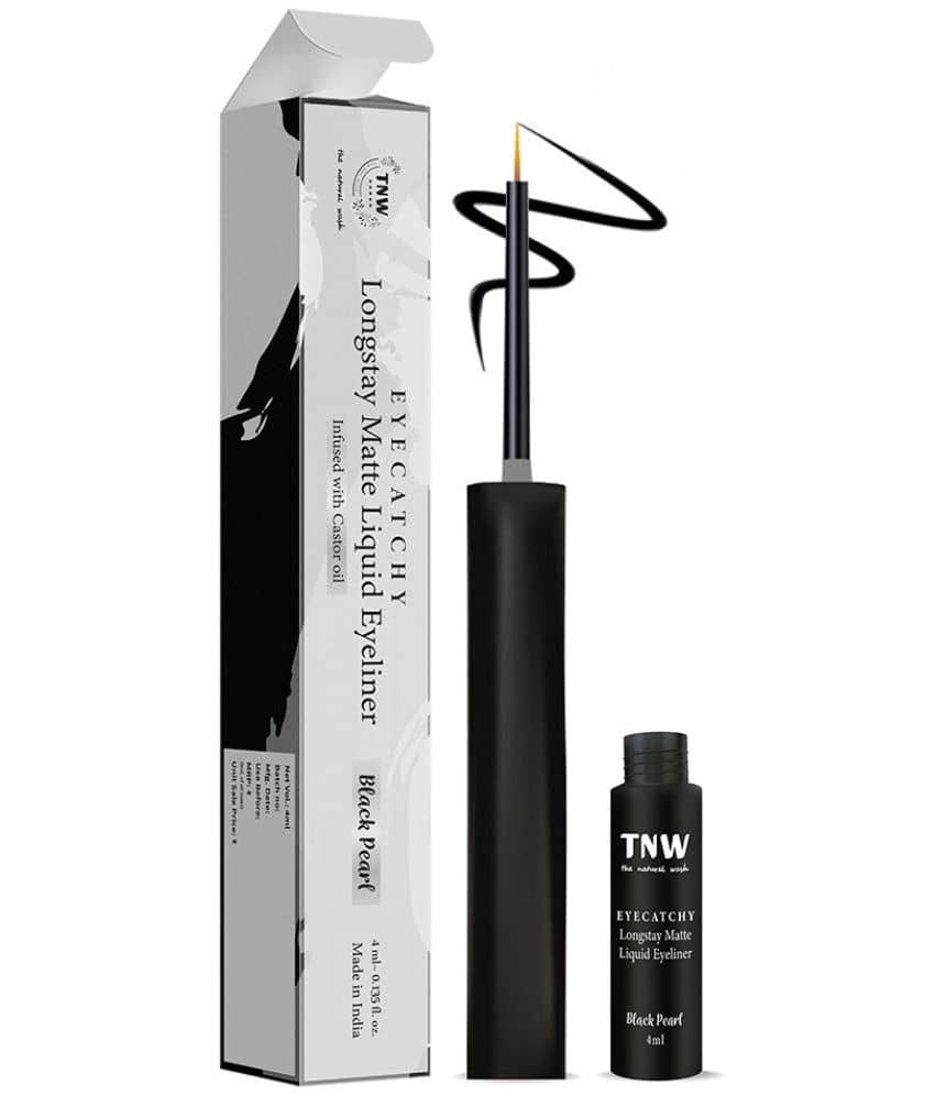 TNW - The Natural Wash Eyecatchy Longtay Matte Liquid Eyeliner With Hydrogenated Castor Oil, 4Ml - Makeup - Eyes | Buy online on ZillyBuy
