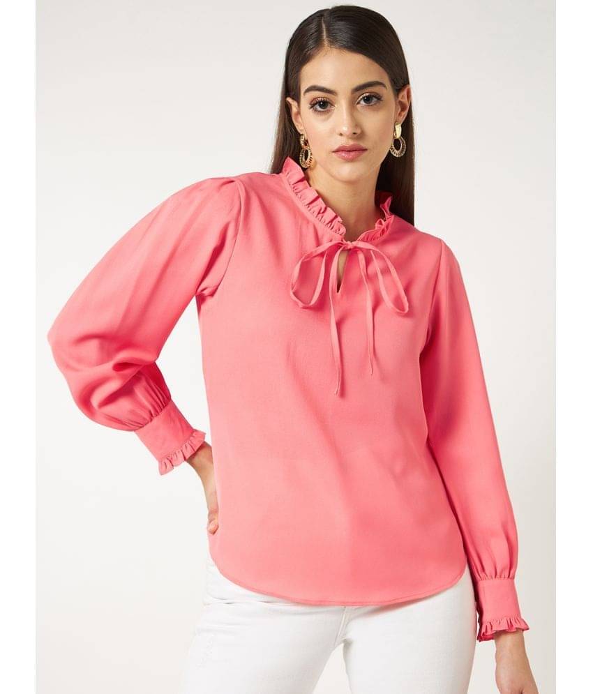     			Zima Leto Women's Polyester Regular Top ( Coral )