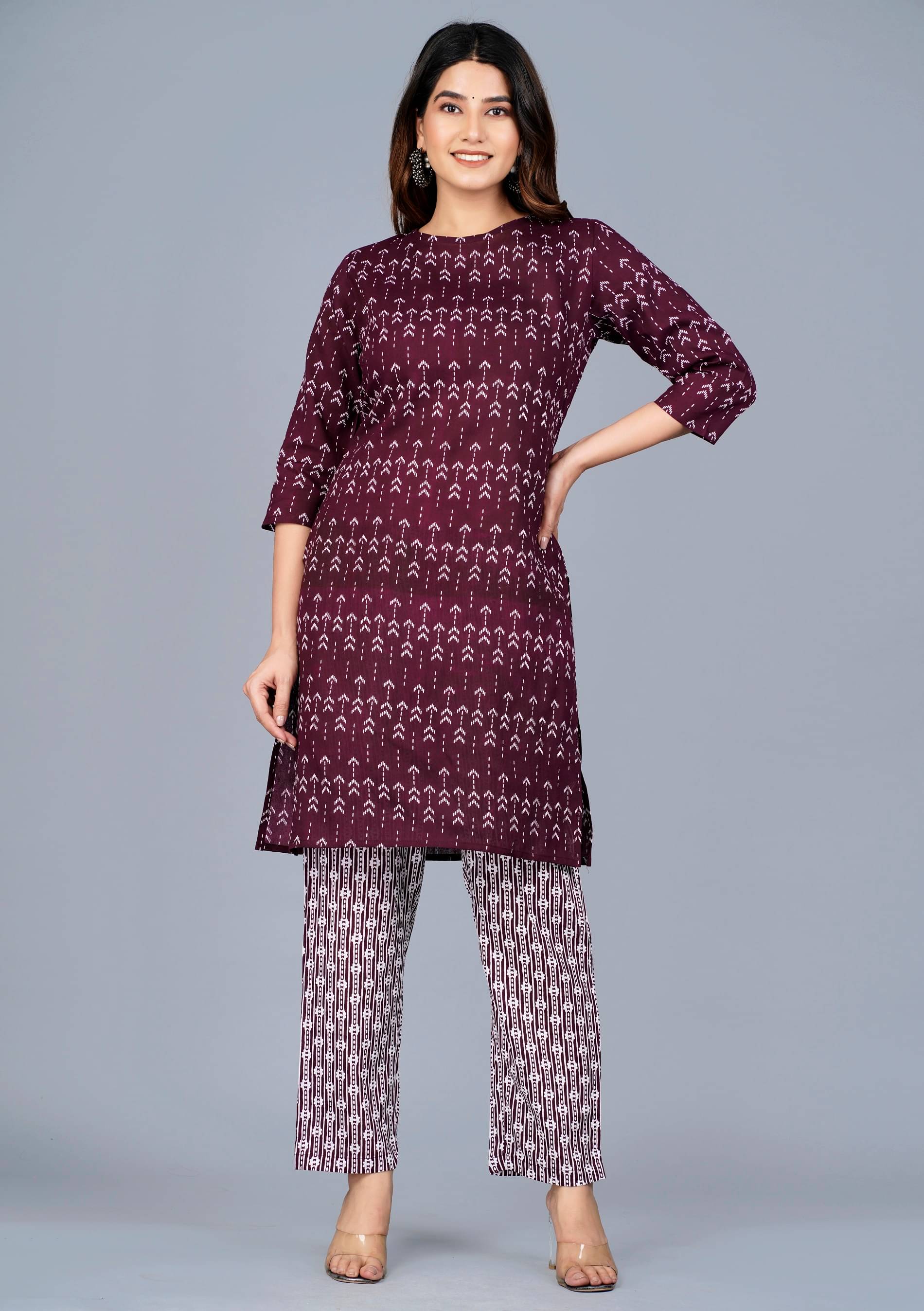     			Aurelisa - Maroon Straight Rayon Women's Stitched Salwar Suit ( Pack of 1 )