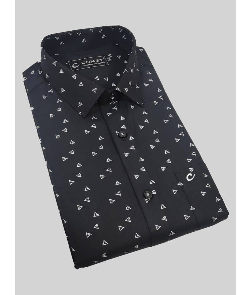 Comey - Black 100% Cotton Slim Fit Men's Casual Shirt ( Pack of 1 )
