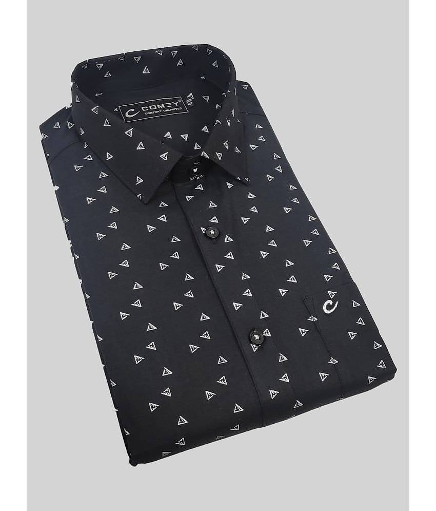 Comey - Black 100% Cotton Slim Fit Men's Casual Shirt ( Pack of 1 )