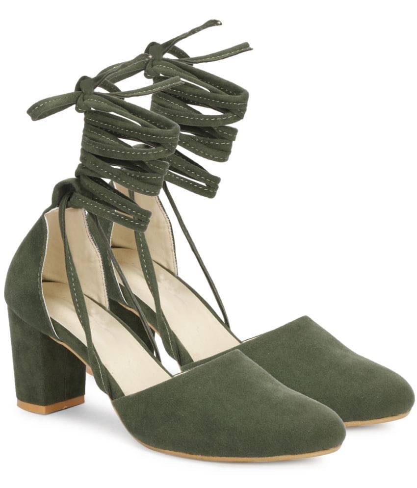     			Commander - Olive Women's Gladiators Heels