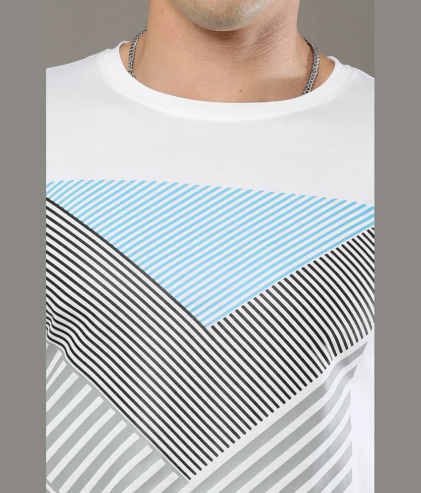 Cool Colors Pack of 1 Cotton Regular Fit Men's T-Shirt ( White )