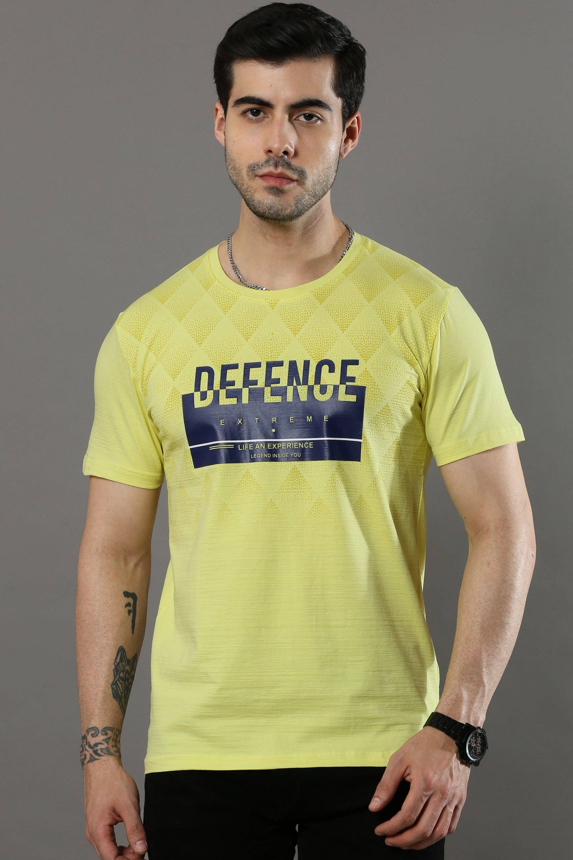 Cool Colors Pack of 1 Cotton Regular Fit Men's T-Shirt ( Yellow ) Cool Colors Pack of 1 Cotton Regular Fit Men's T-Shirt ( Yellow )