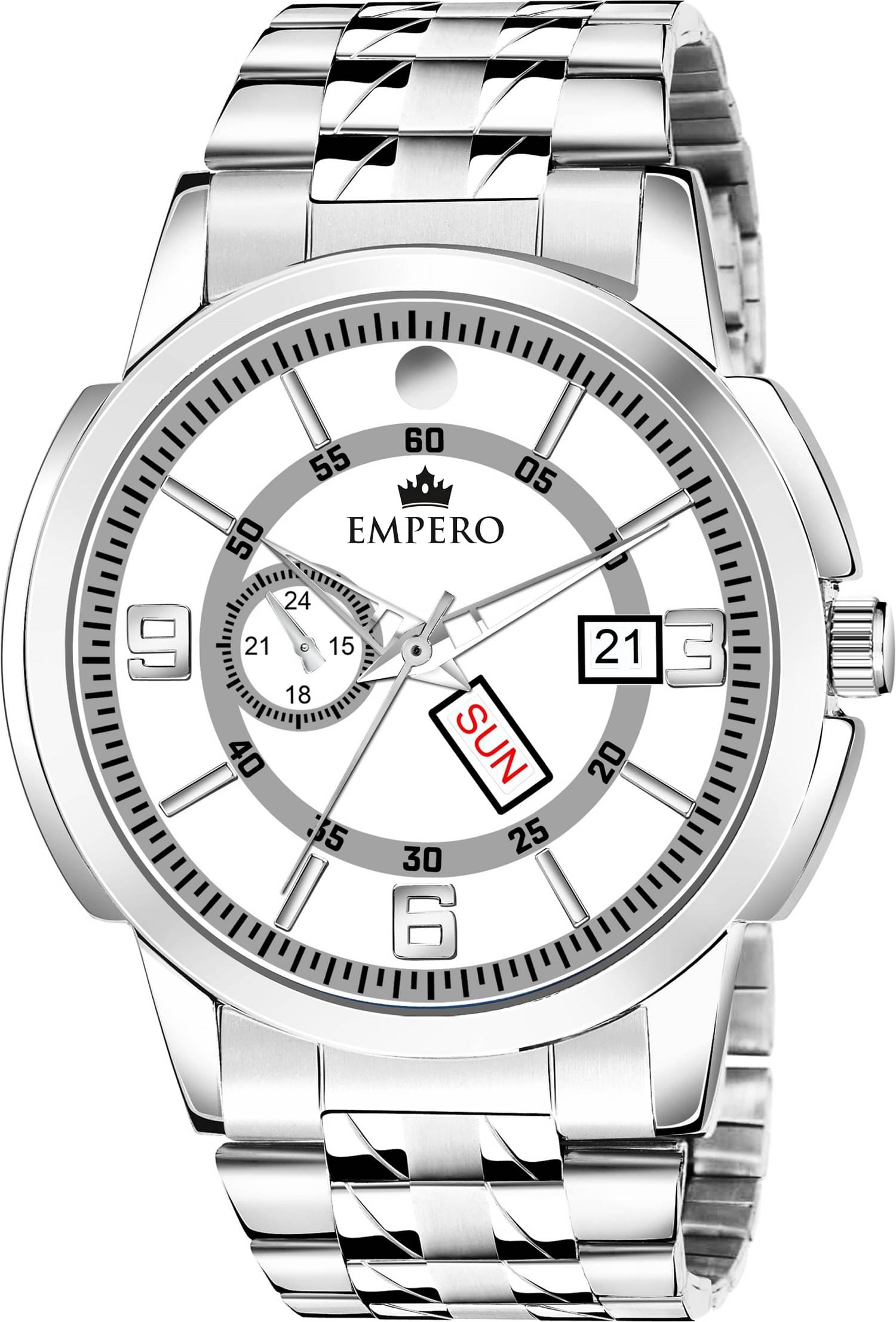     			EMPERO - Silver Stainless Steel Analog Men's Watch