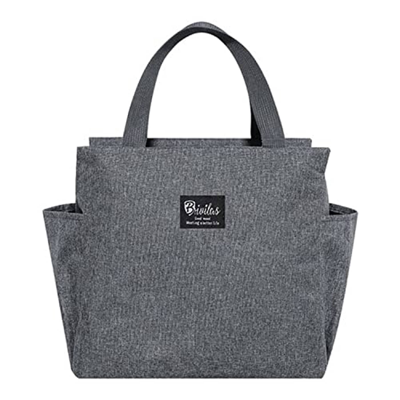     			House Of Quirk - Grey Polyester Lunch Bag