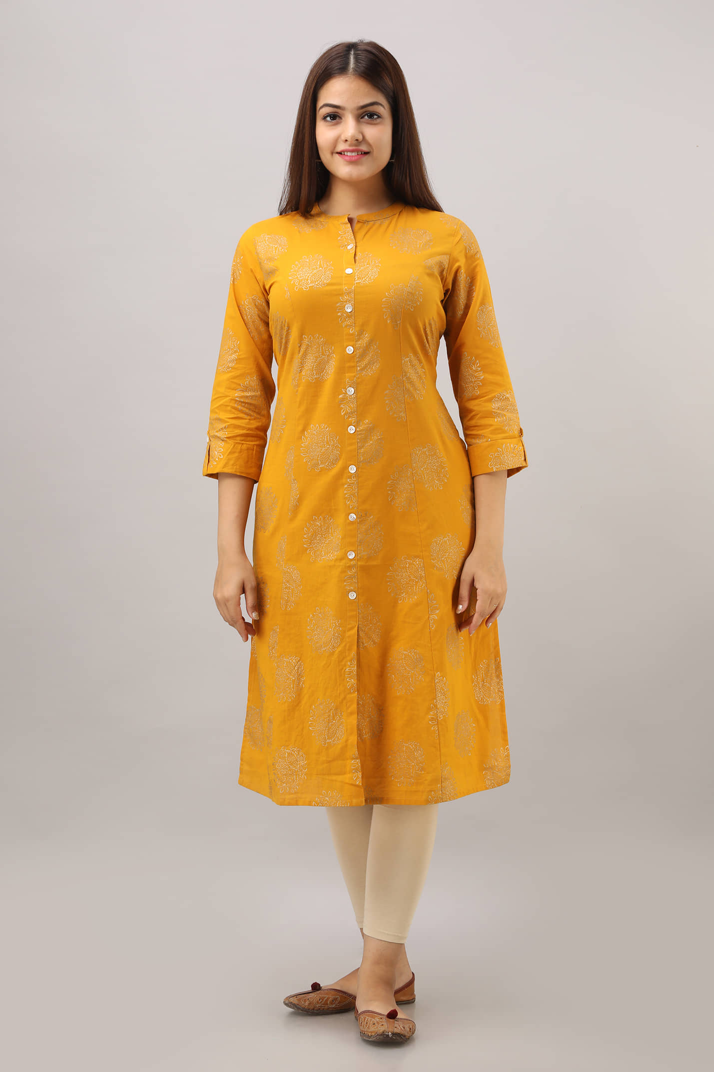 JAIPURETHNICWEAVES - Yellow Rayon Women's Straight Kurti ( Pack of 1 ) - Kurtis, Tunics | Buy online on ZillyBuy