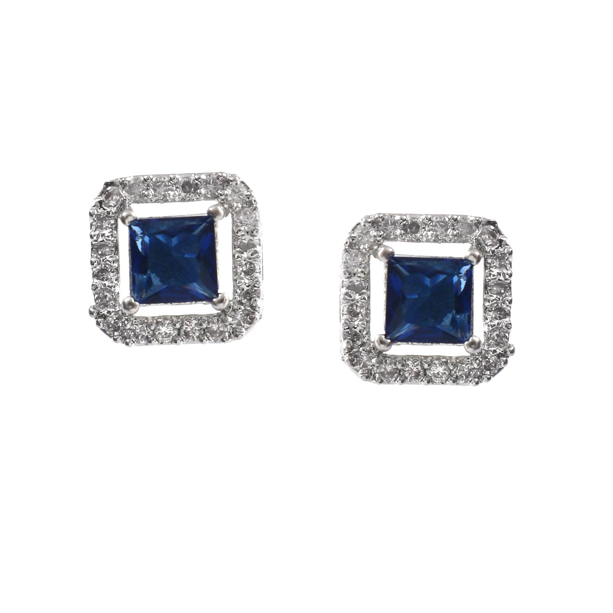 Jewar Mandi - Turquoise Stud Earrings ( Pack of 1 ) - Earrings | Buy online on ZillyBuy