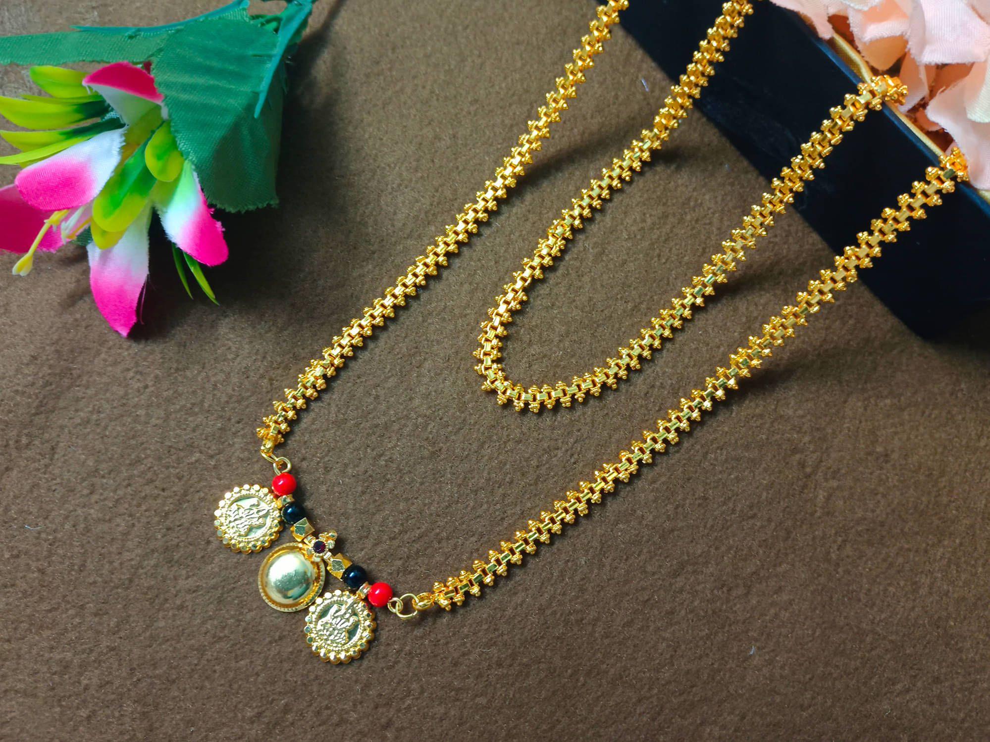     			KRIMO Golden Mangalsutra ( Pack of 1 )