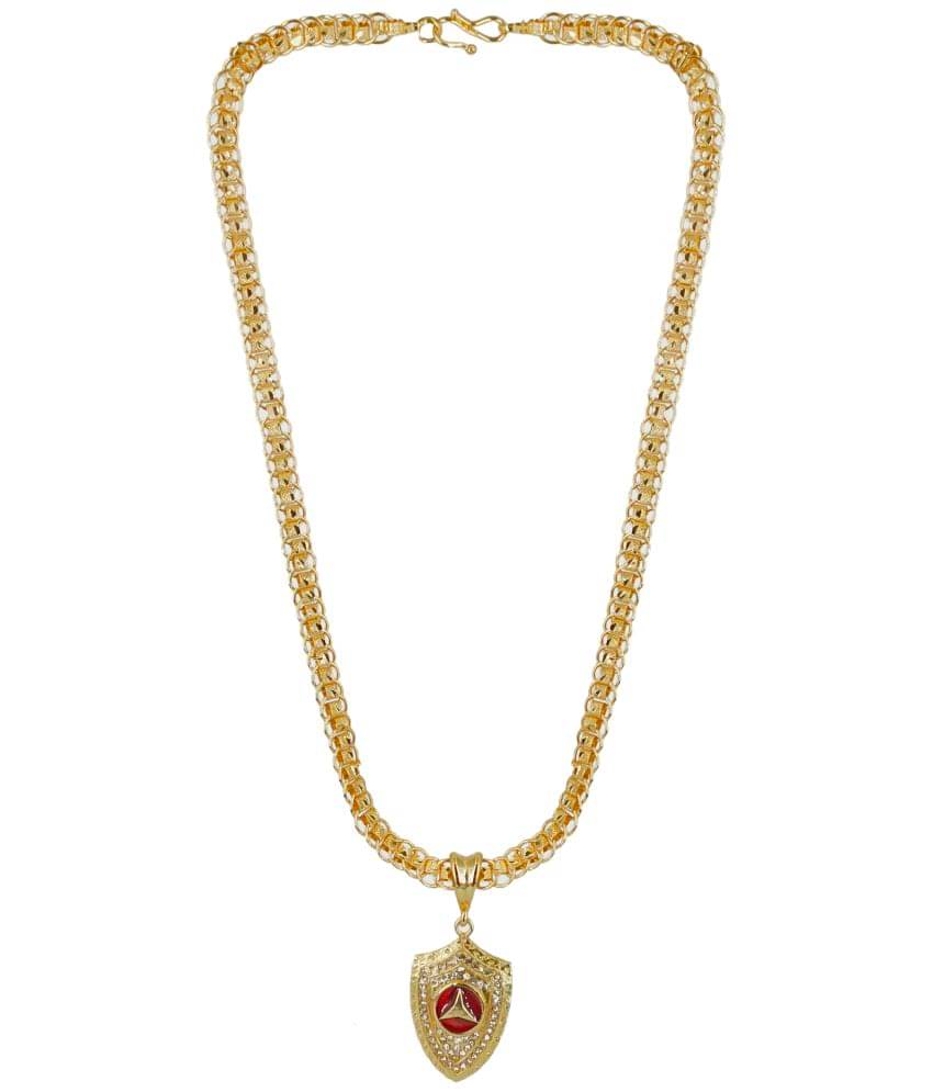 KRIMO - Golden Pendant set ( Pack of 1 )     			KRIMO - Golden Pendant set ( Pack of 1 )