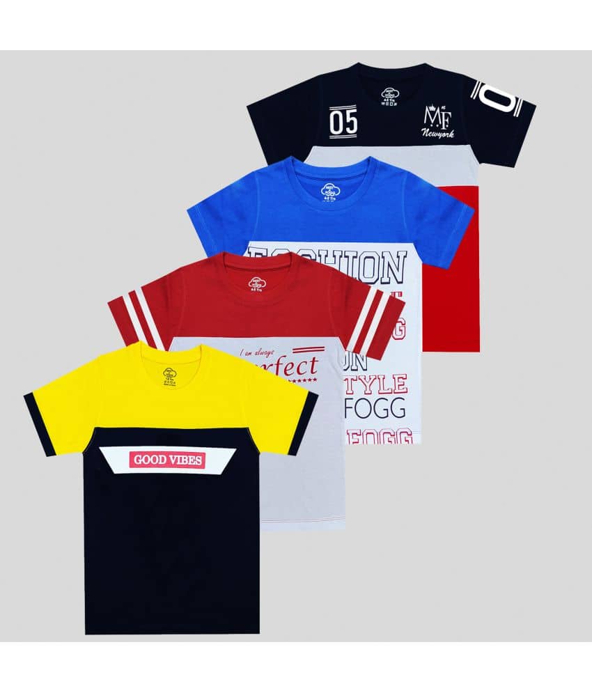 MIST N FOGG Pack of 1 Boys Cotton T-Shirt ( Multicolor )