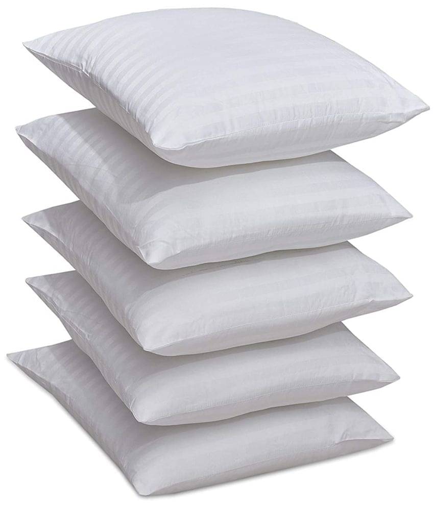 SUNTAP Set of 5 White Polyester Filled Cushion SUNTAP Set of 5 White Polyester Filled Cushion