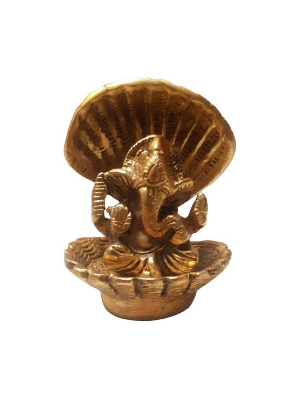 Spherulemuster - Aluminium Lord Ganesha 9 cm Idol