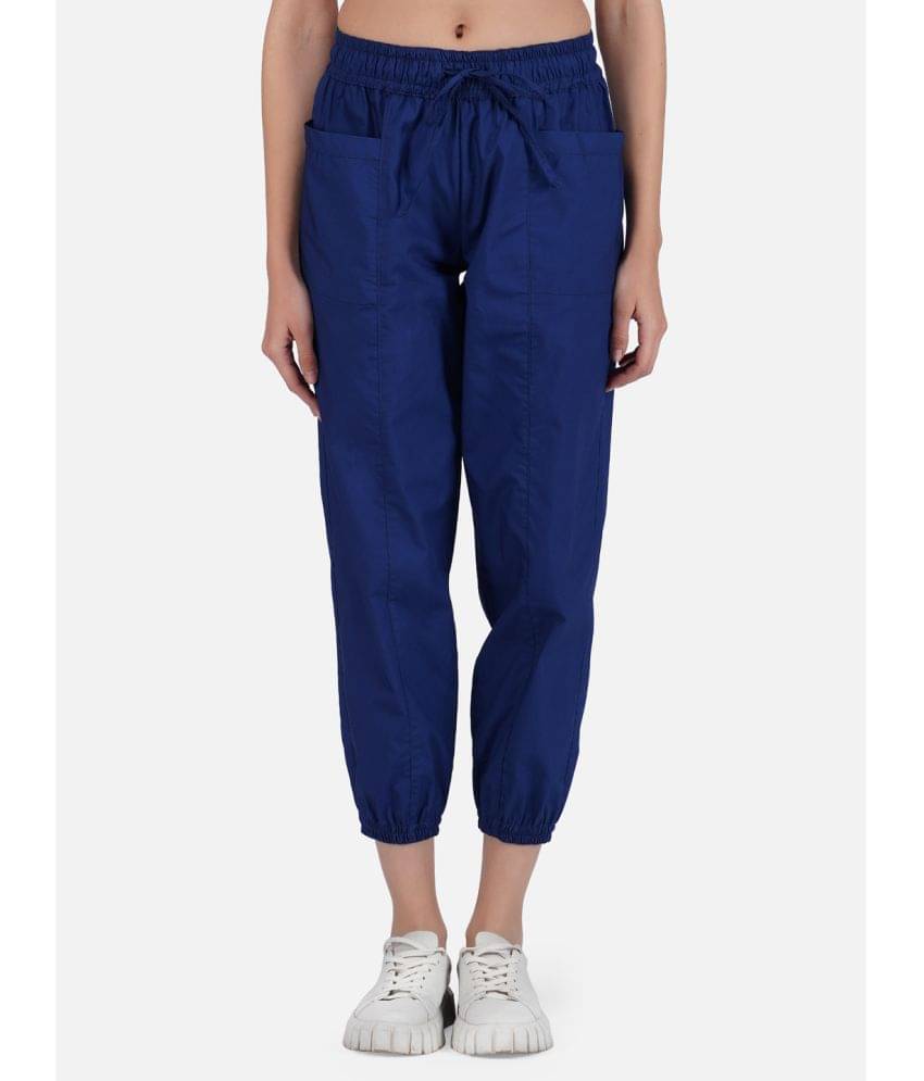     			fabcoast - Blue Cotton Regular Women's Joggers ( Pack of 1 )