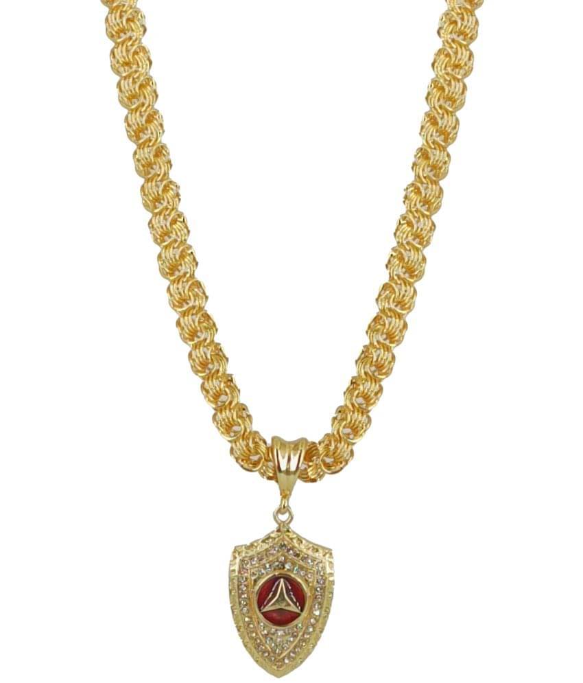     			KRIMO - Golden Pendant set ( Pack of 1 )