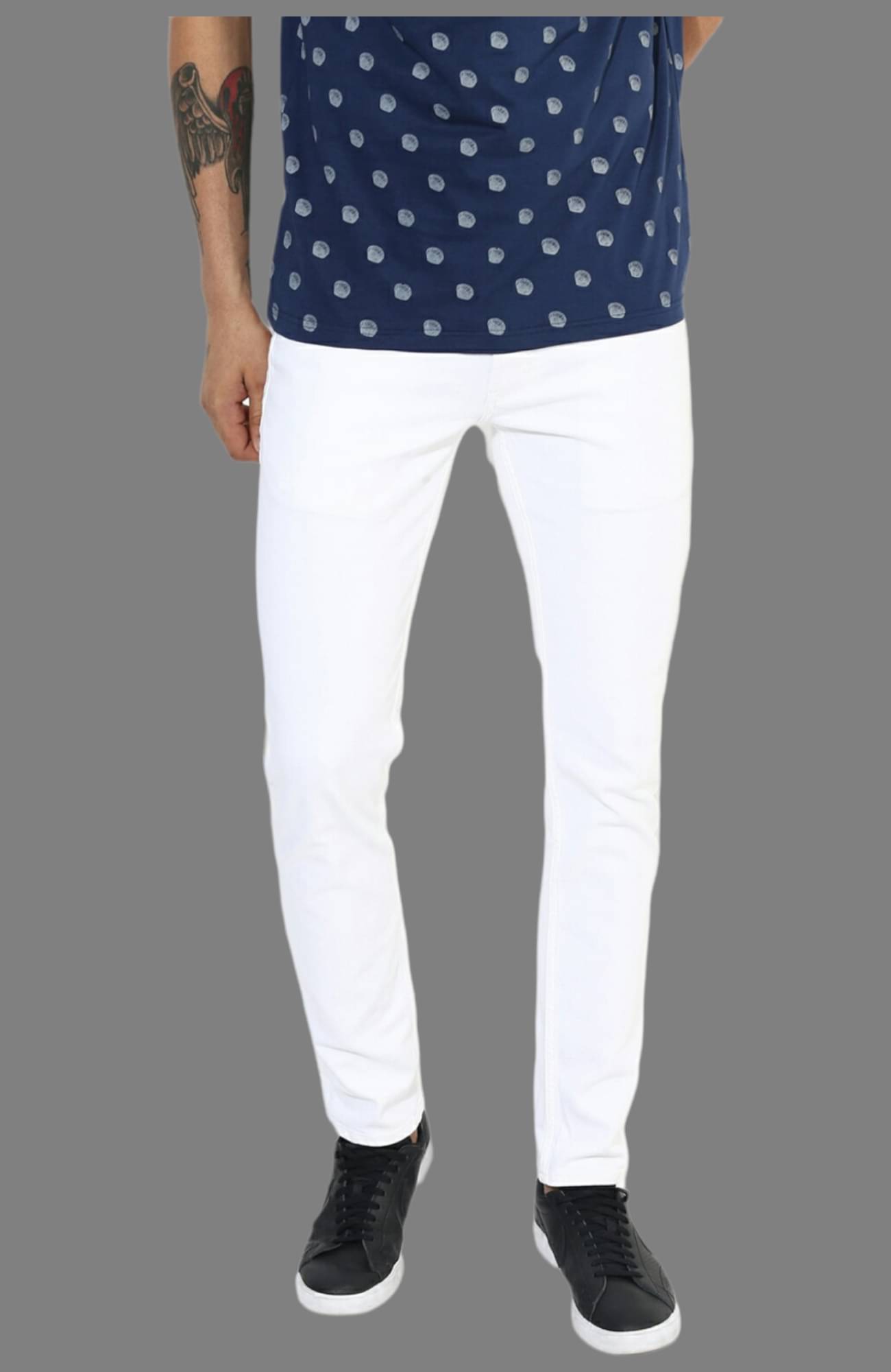     			Lawson - White Denim Slim Fit Men's Jeans ( Pack of 1 )