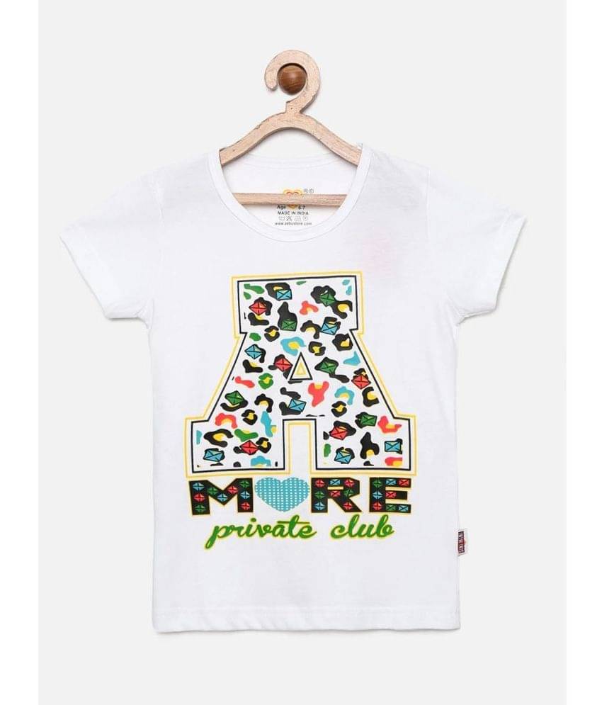     			Sini Mini Pack of 1 Girls Cotton Top With Pants ( White )