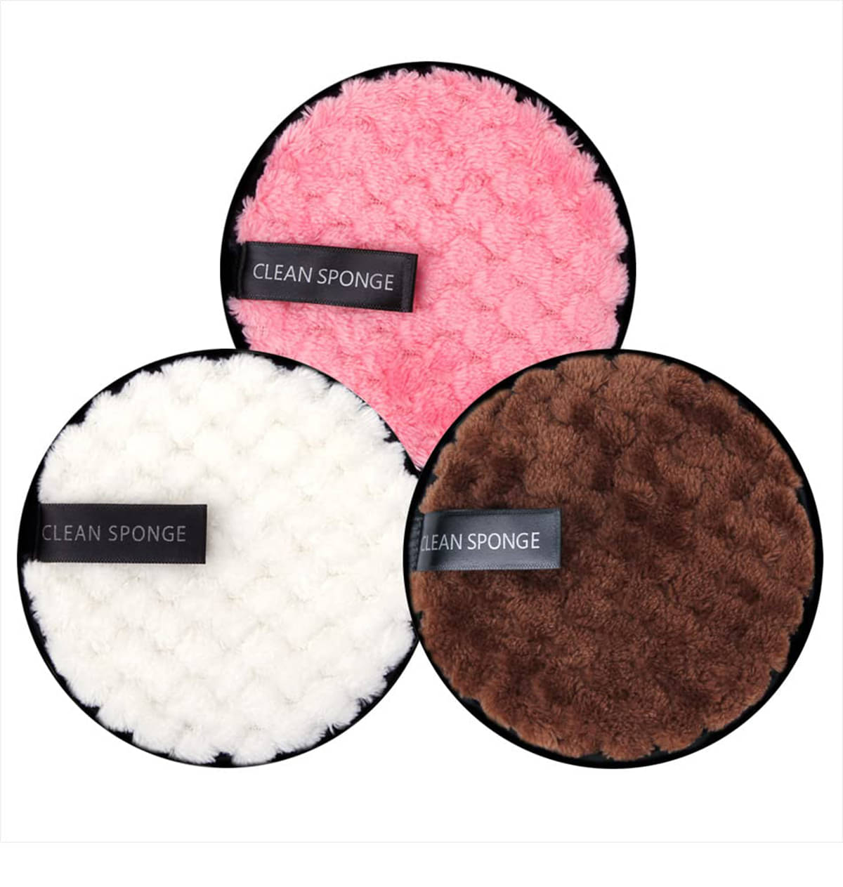    			SkinPlus Reusable Makeup Clean Puff Face 25 g Pack of 3