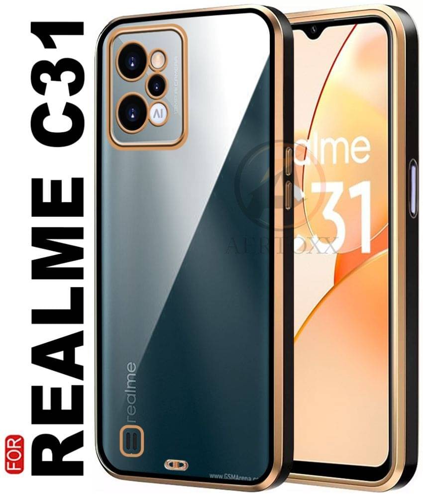 AERTOXX - Black Silicon Plain Cases Compatible For Realme C31 ( Pack of 1 ) AERTOXX - Black Silicon Plain Cases Compatible For Realme C31 ( Pack of 1 )
