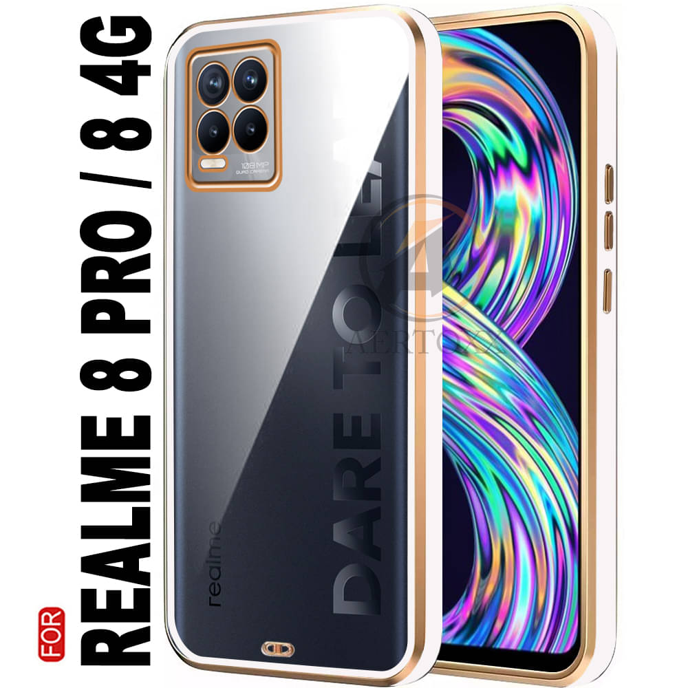 AERTOXX - White Silicon Plain Cases Compatible For Realme 8 4g ( Pack of 1 ) AERTOXX - White Silicon Plain Cases Compatible For Realme 8 4g ( Pack of 1 )
