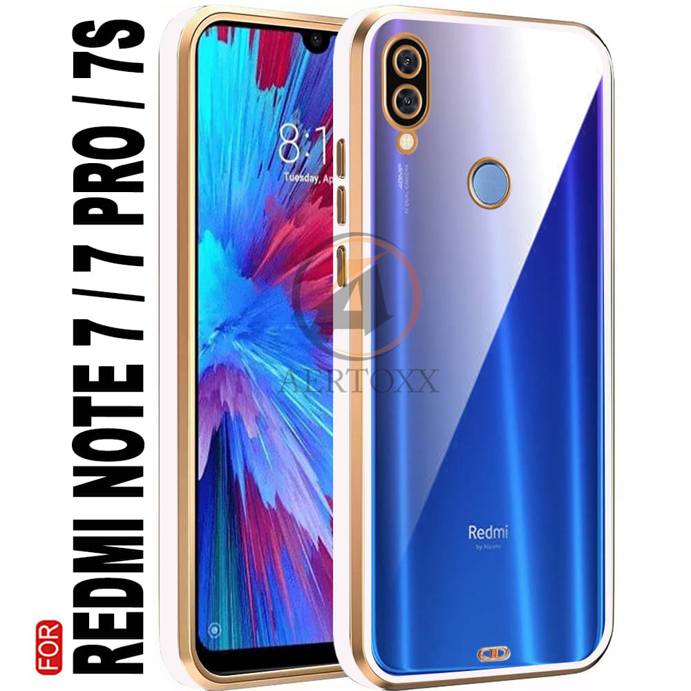 AERTOXX - White Silicon Plain Cases Compatible For Xiaomi Redmi Note 7 Pro ( Pack of 1 ) AERTOXX - White Silicon Plain Cases Compatible For Xiaomi Redmi Note 7 Pro ( Pack of 1 )