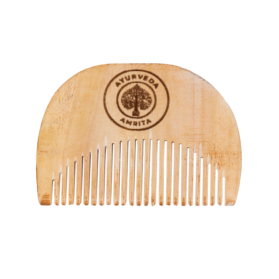 Ayurveda Amrita Neem Wood Pocket Fine Tooth Comb 1 Pcs     			Ayurveda Amrita Neem Wood Pocket Fine Tooth Comb 1 Pcs
