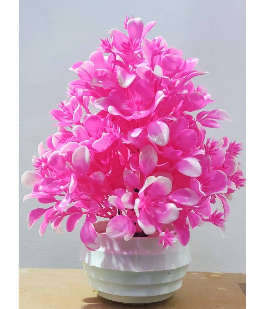 BAARIG - Pink Wild Artificial Plants Bunch ( Pack of 1 )