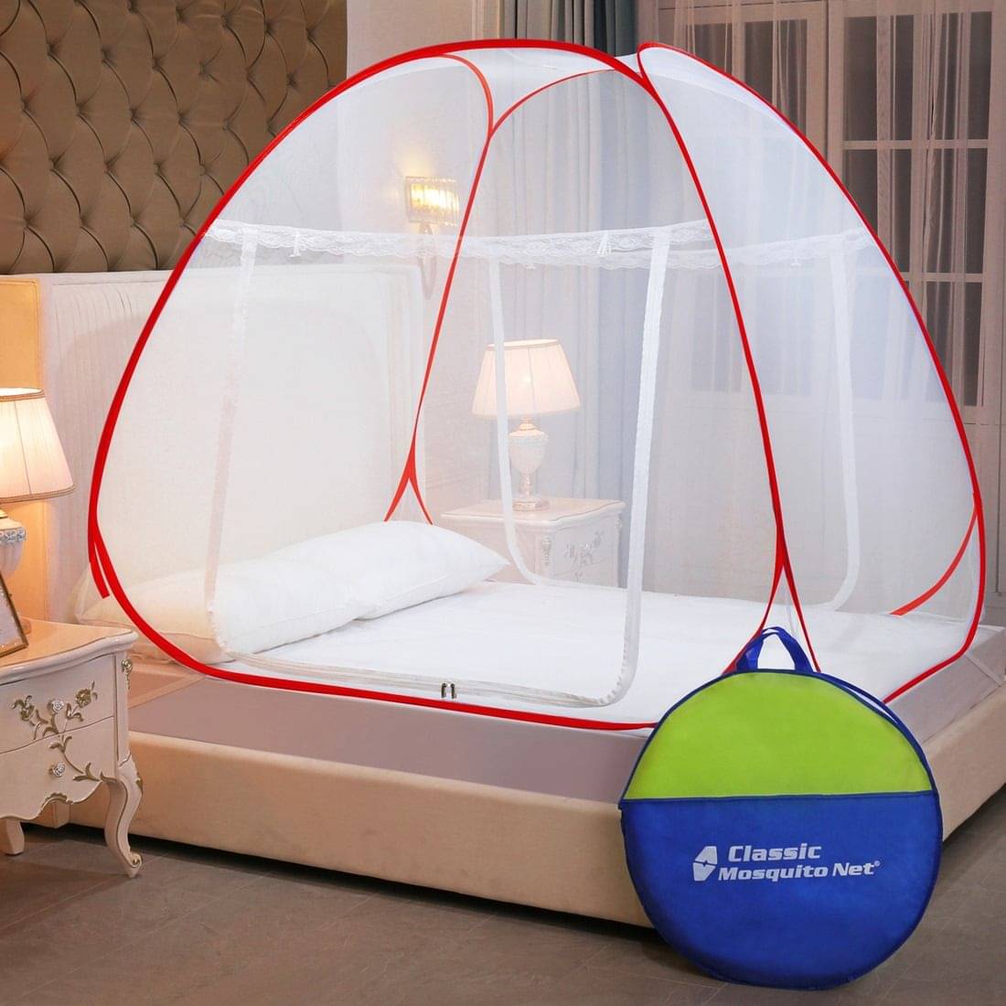 Classic Mosquito Net, Machardani Queen Red Mosquito Net, Machardani Classic Mosquito Net, Machardani Queen Red Mosquito Net, Machardani