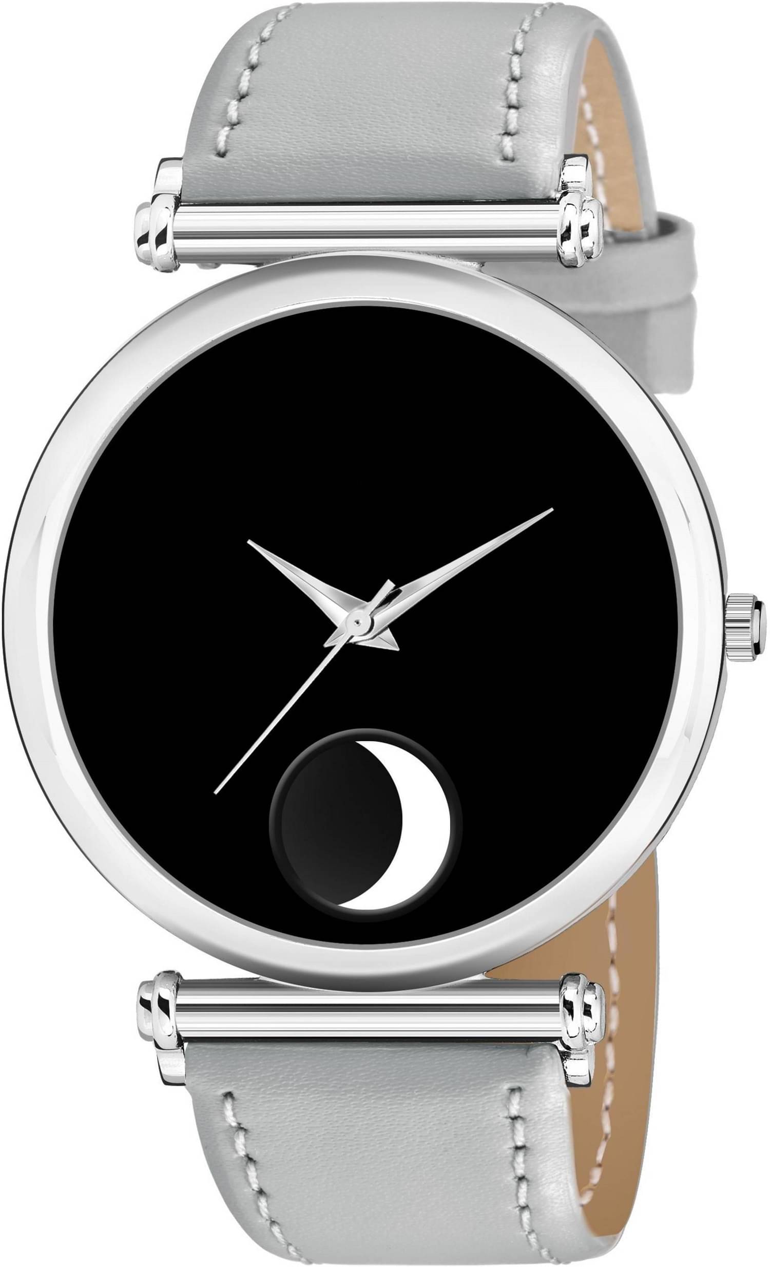     			EMPERO - Light Grey Leather Analog Men's Watch