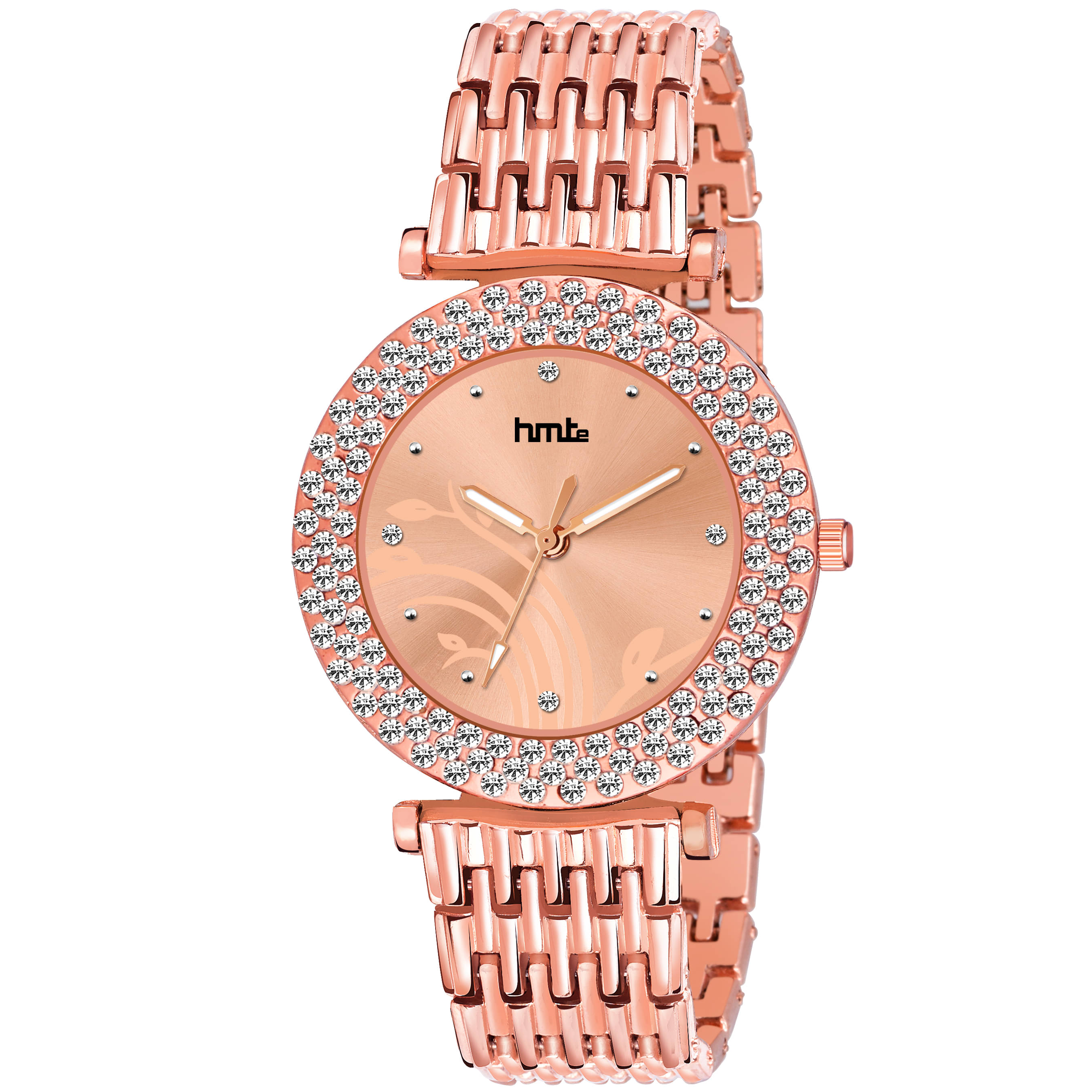     			HMTe - Rose Gold Metal Analog Womens Watch