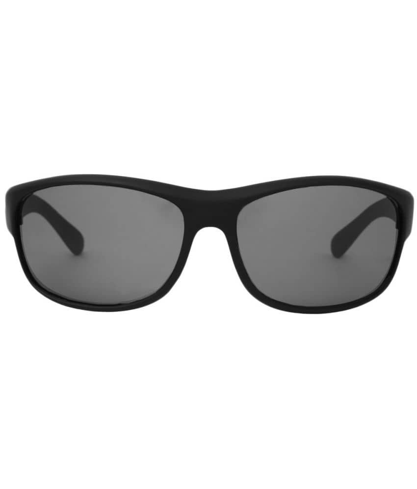Kanny Devis - Black Wrap Around Sunglasses ( Pack of 1 ) - Sunglasses | Buy online on ZillyBuy
