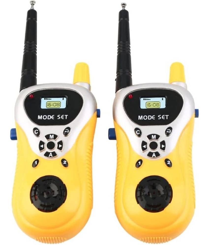 Kidsaholic Walky Talky Toys for Kids 2 Way Radio Toy for 3-12 Year Old Boys Girls, Up to 20 Meter Outdoor Range Yellow