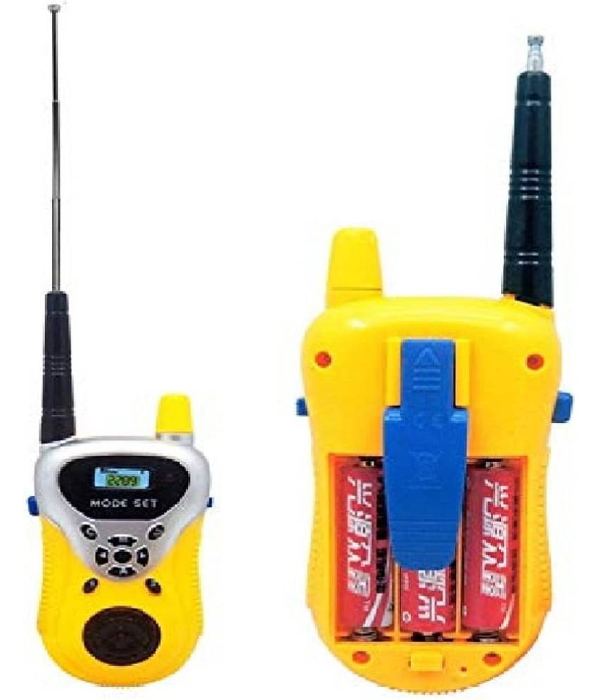 Kidsaholic Walky Talky Toys for Kids 2 Way Radio Toy for 3-12 Year Old Boys Girls, Up to 20 Meter Outdoor Range Yellow