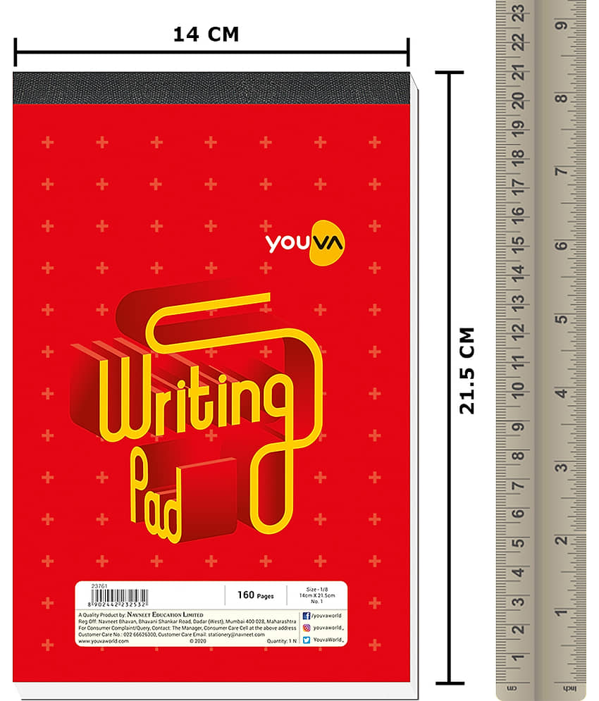 Navneet Youva - Ruled Writing Pad ( Pack of 6 ) - Stationery | Buy online on ZillyBuy