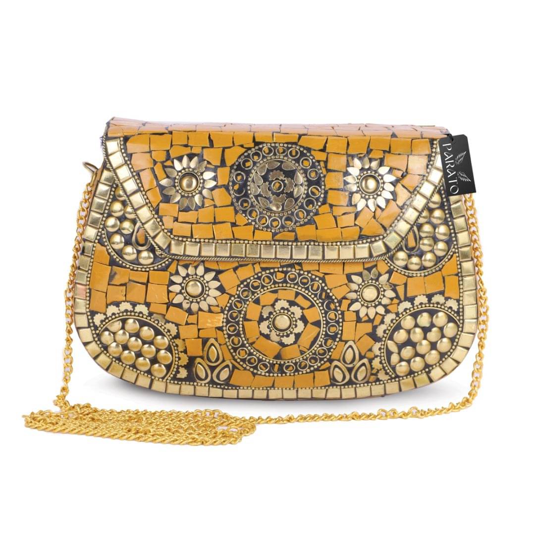     			PARATO Sling Bag Suede Set of 1 ( Yellow )