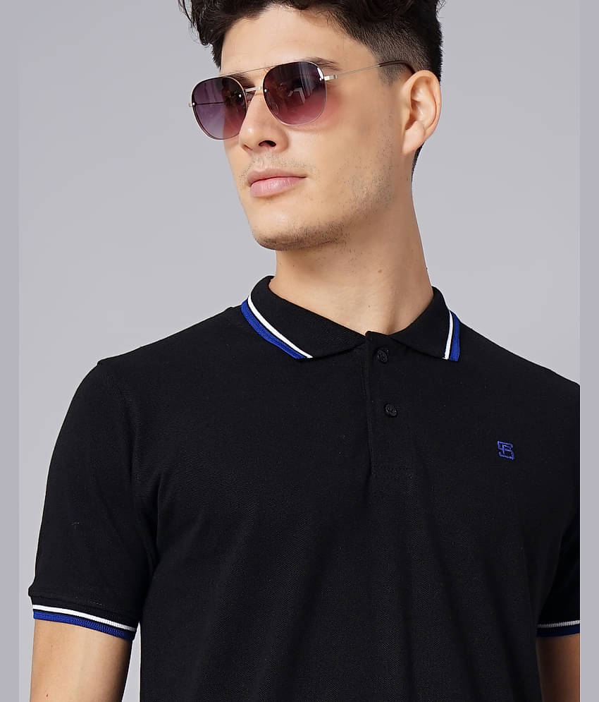 Paul Street Pack of 2 Cotton Slim Fit Solid Half Sleeves Men's Polo T Shirt ( Multicolor )