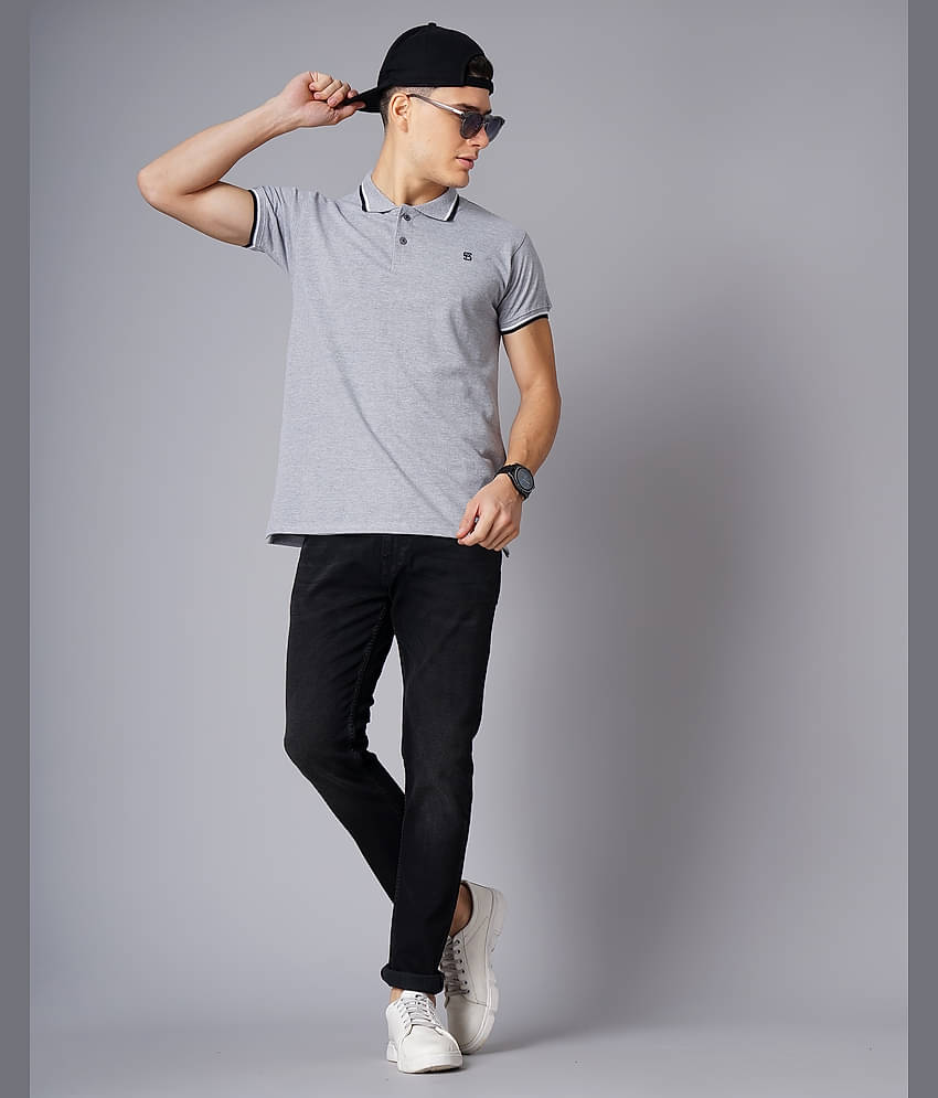 Paul Street Pack of 2 Cotton Slim Fit Solid Half Sleeves Men's Polo T Shirt ( Multicolor )