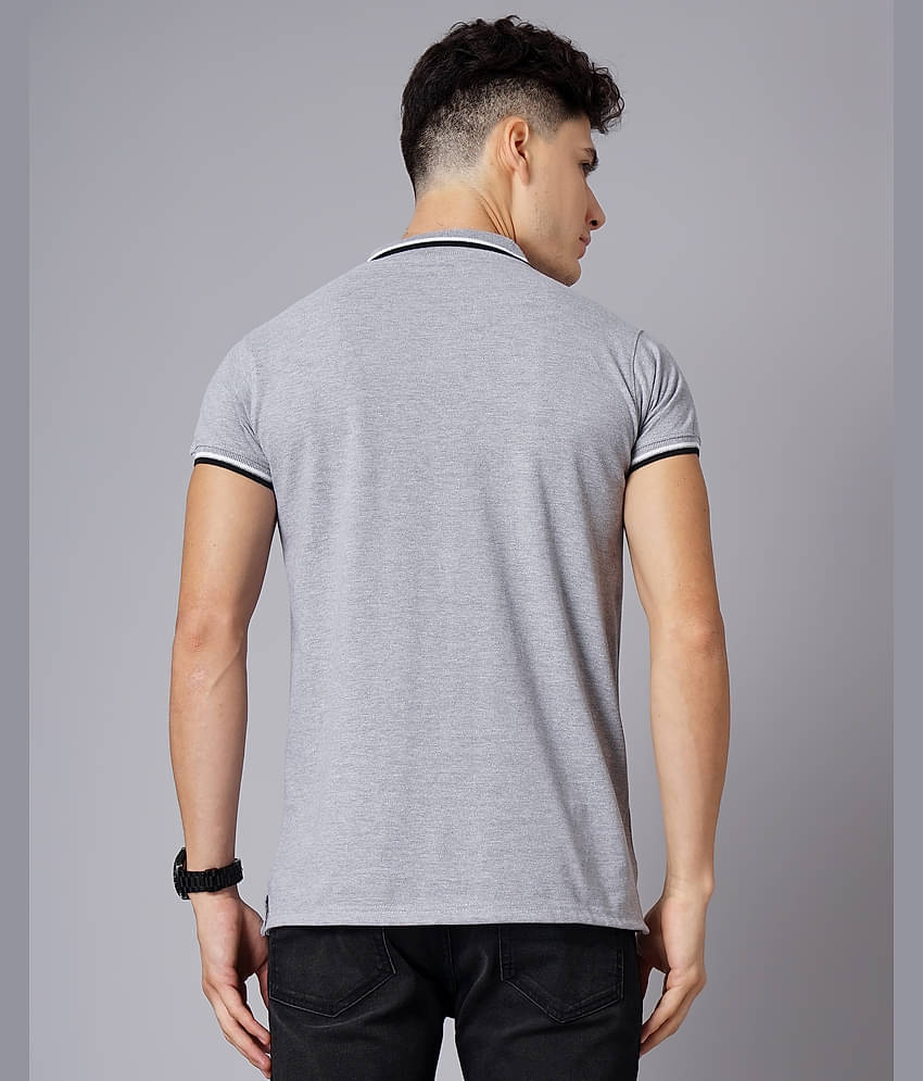 Paul Street Pack of 2 Cotton Slim Fit Solid Half Sleeves Men's Polo T Shirt ( Multicolor )