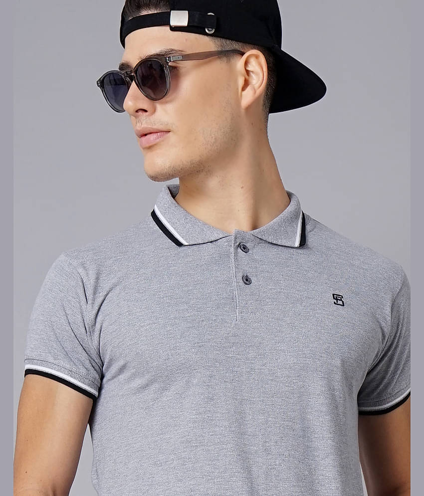 Paul Street Pack of 2 Cotton Slim Fit Solid Half Sleeves Men's Polo T Shirt ( Multicolor )