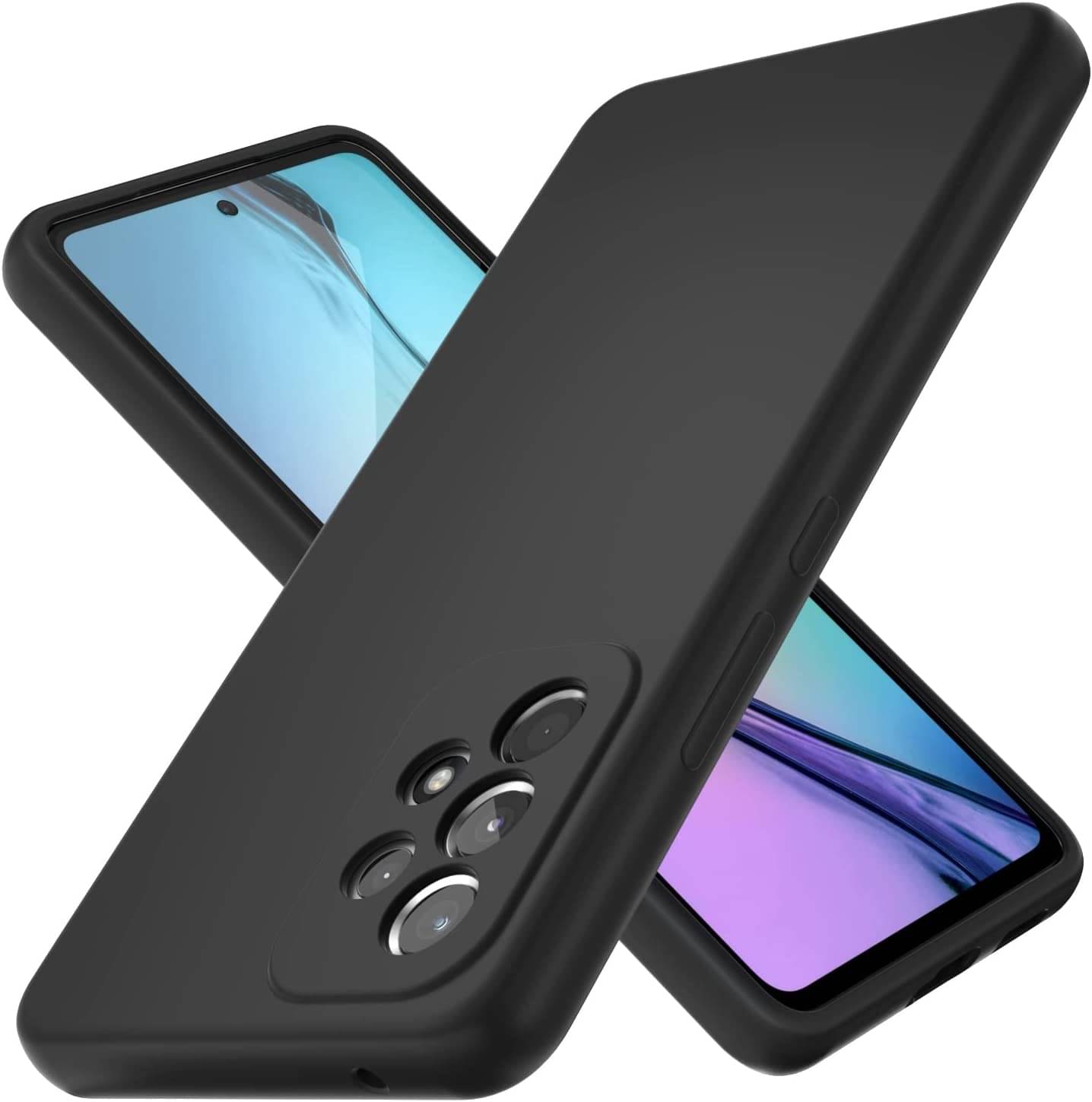 Spectacular Ace - Black Silicon Plain Cases Compatible For Samsung Galaxy A53 5G ( Pack of 1 )     			Spectacular Ace - Black Silicon Plain Cases Compatible For Samsung Galaxy A53 5G ( Pack of 1 )