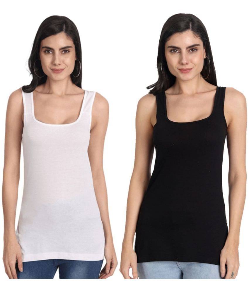 AIMLY Cotton Camisoles - Off White Pack of 2     			AIMLY Cotton Camisoles - Off White Pack of 2