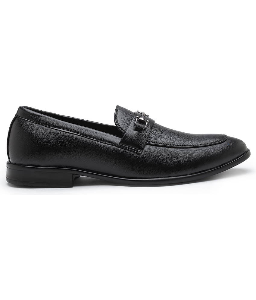 Action - Black Men's Mocassin Formal Shoes