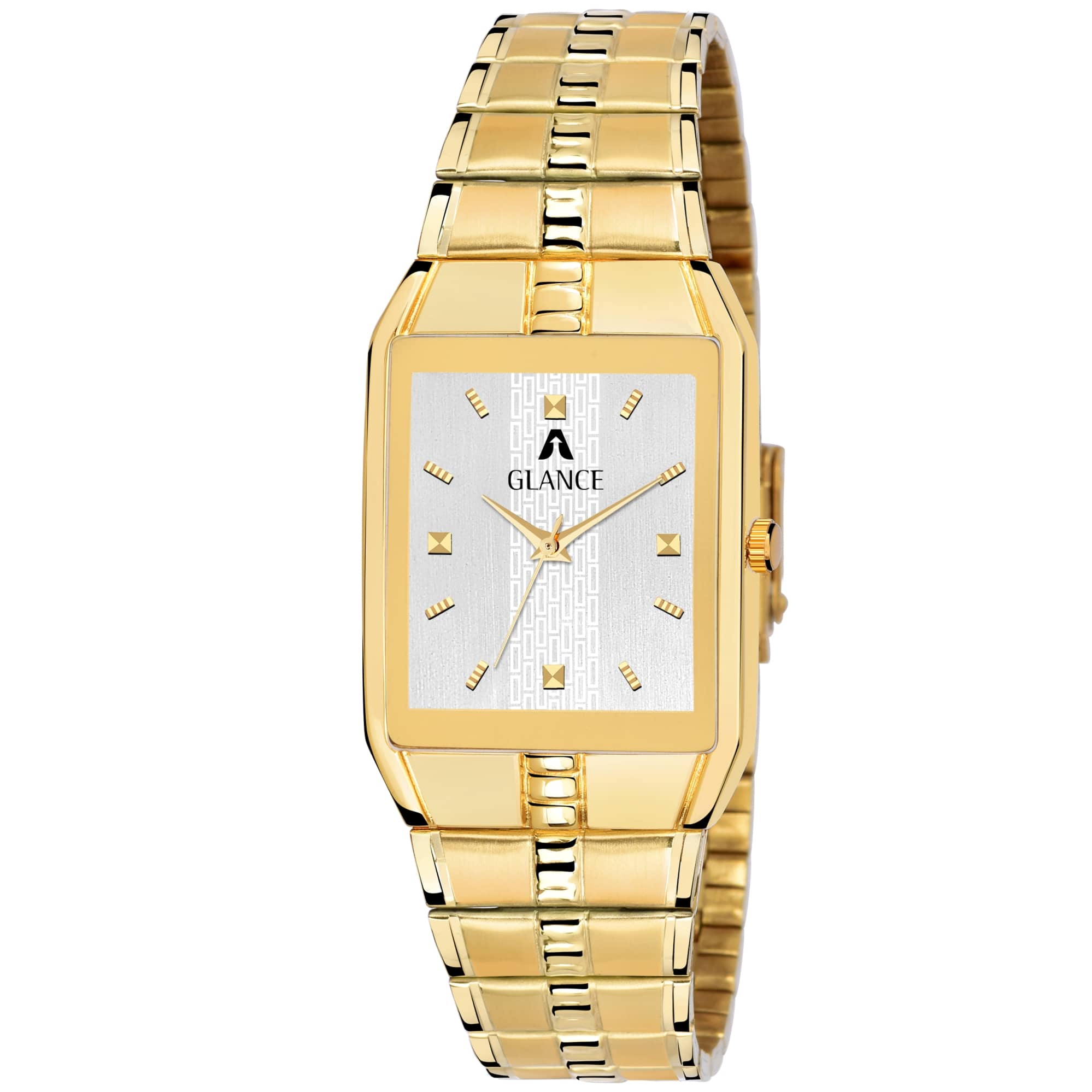 Aglance - Gold Metal Analog Men's Watch