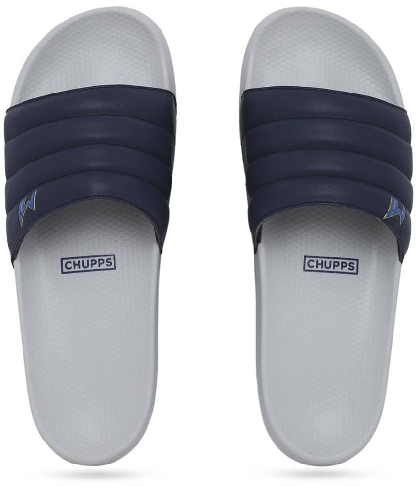     			CHUPPS - Grey Men's Slide Flip Flop