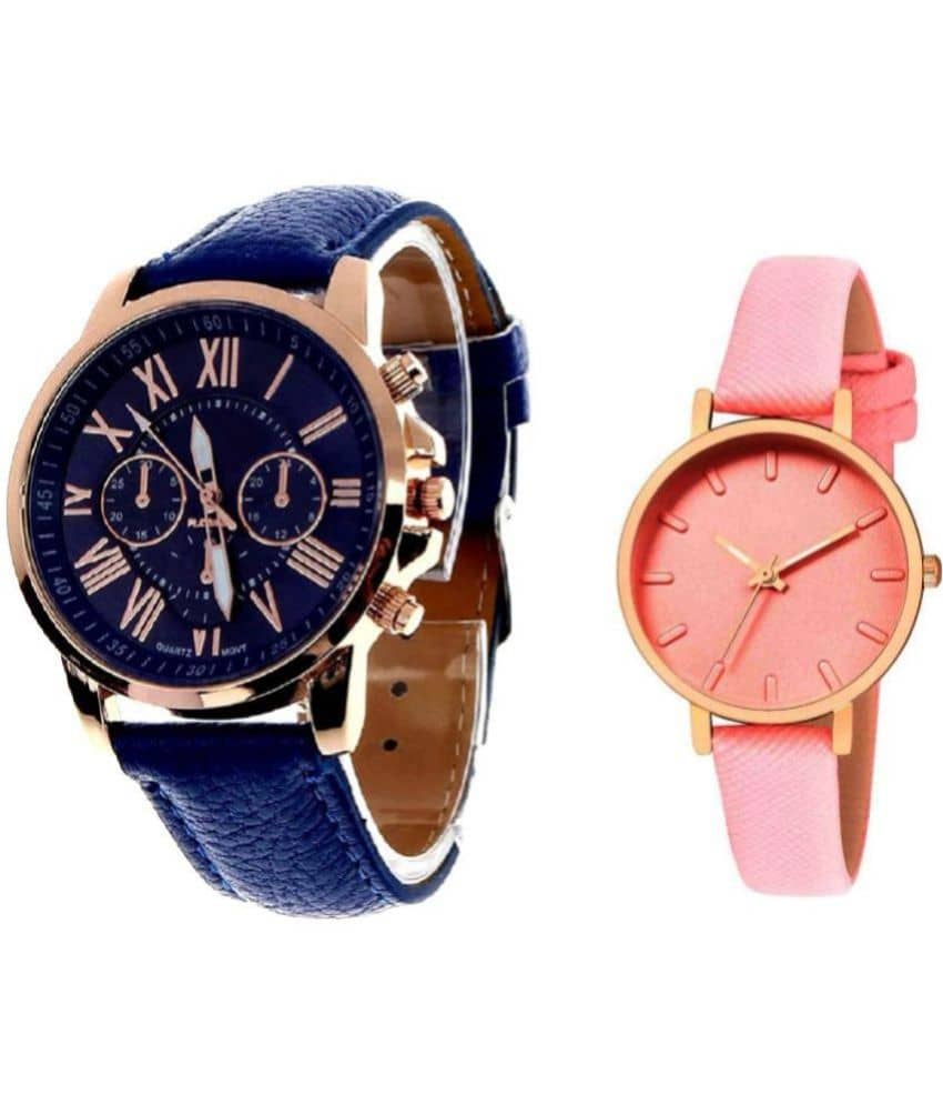 Cosmic - Blue Leather Analog Men's Watch