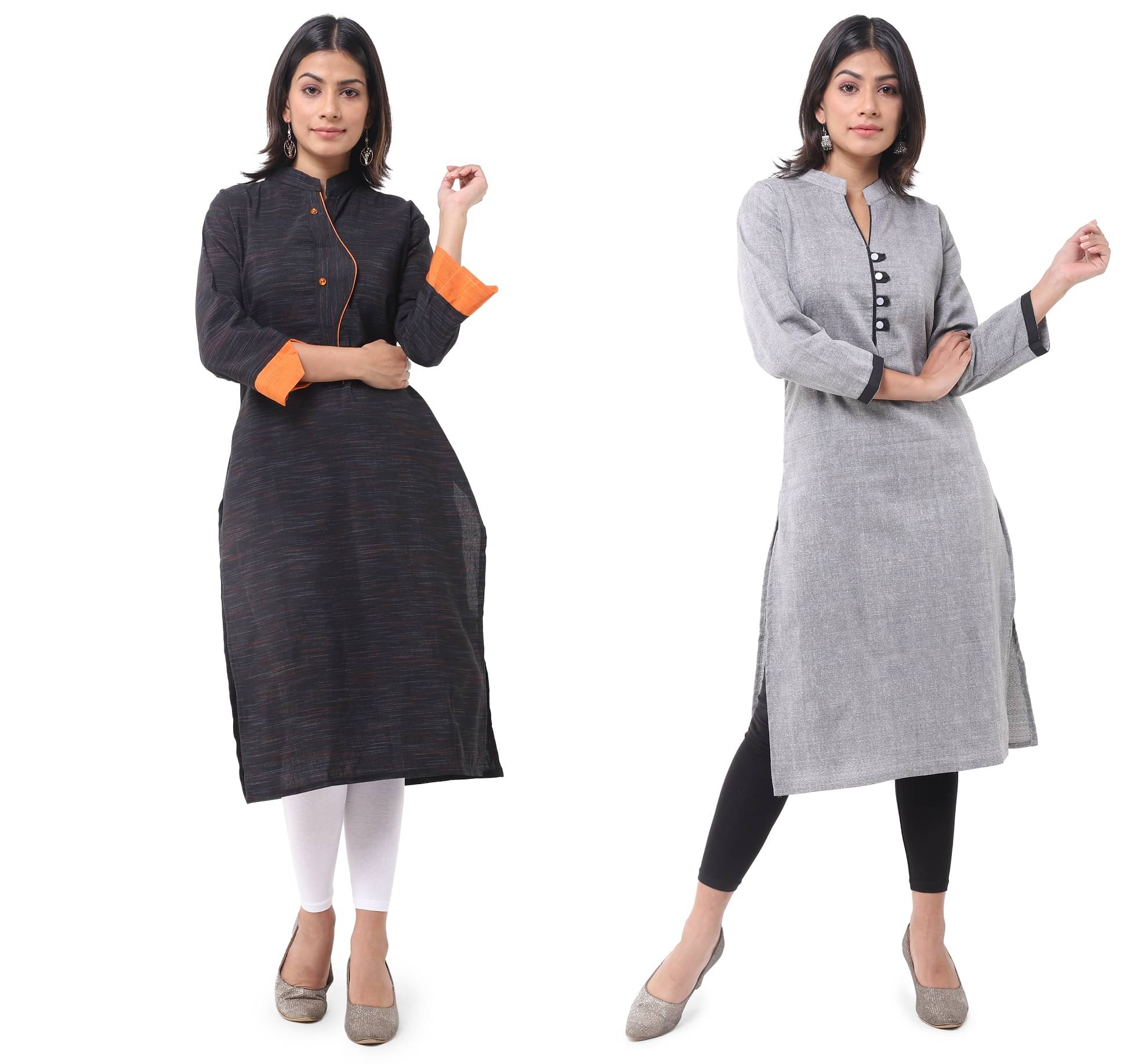 DESHBANDHU DBK - Multicolor Cotton Women's Straight Kurti ( Pack of 2 ) DESHBANDHU DBK - Multicolor Cotton Women's Straight Kurti ( Pack of 2 )