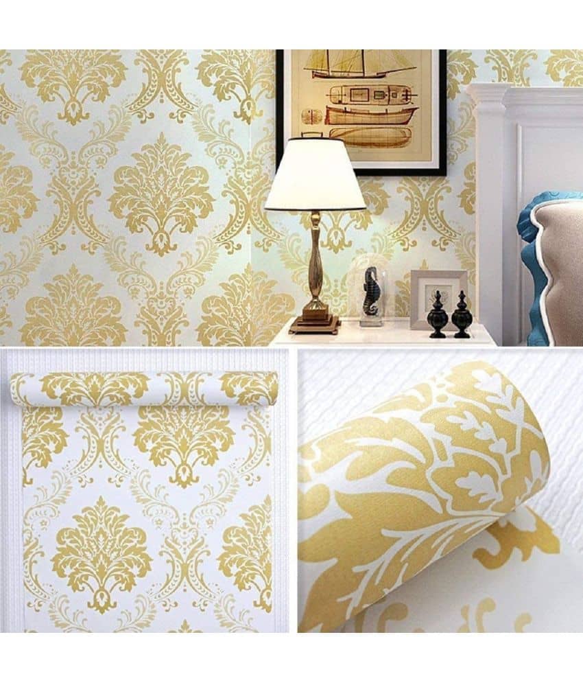 KAAF - Floral Wallpaper ( 40 x 1000 ) cm ( Pack of 1 )